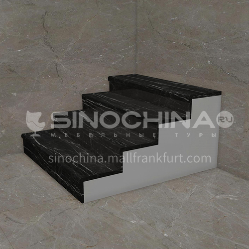 Natural black light luxury marble staircase M-H090G